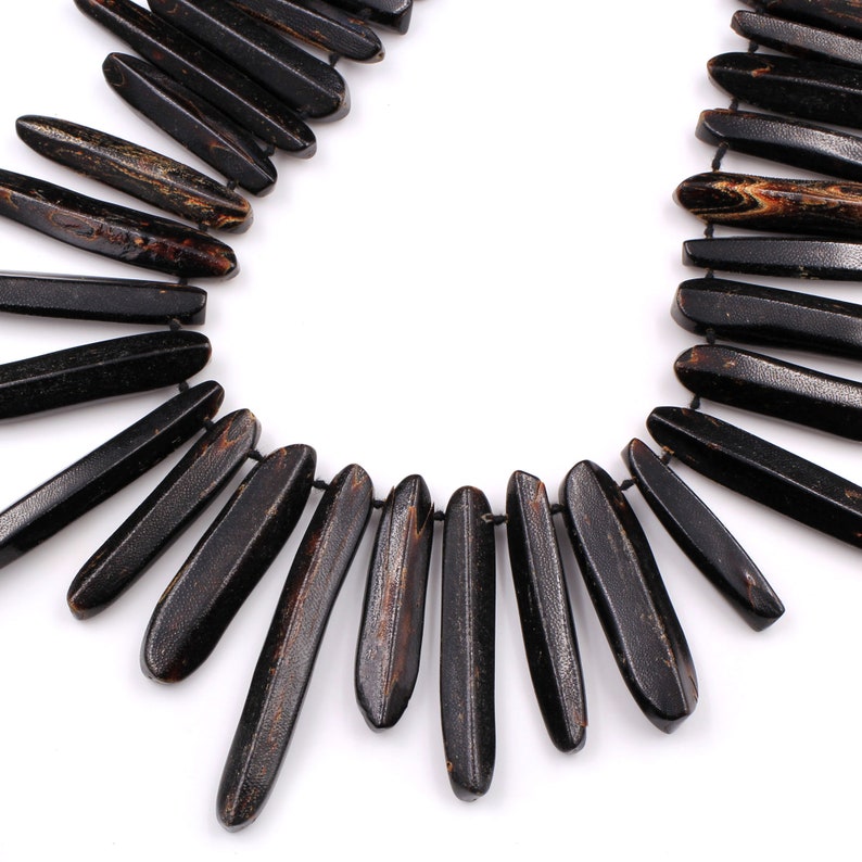 Natural Black Coral Branch Beads Black Sponge Coral Beads | Etsy