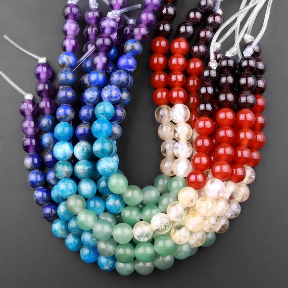 Natural Chakra Beads 6mm 8mm 10mm Round Gemstone