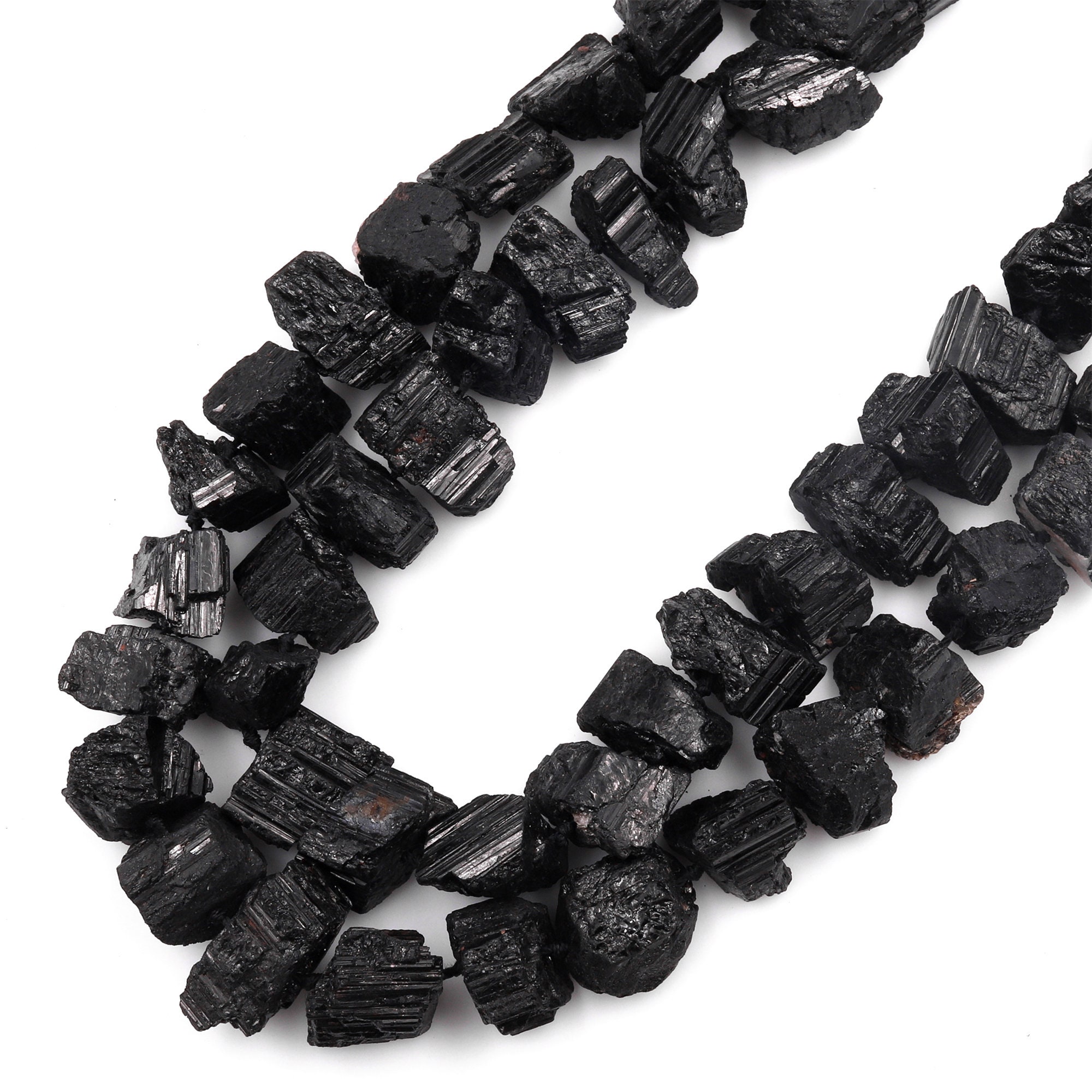 Raw black tourmaline best sale beads