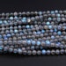 Blue Flashes~ AAA Natural Blue Labradorite 2mm 4mm 6mm 7mm 8mm 10mm Round Beads 15.5' Strand 