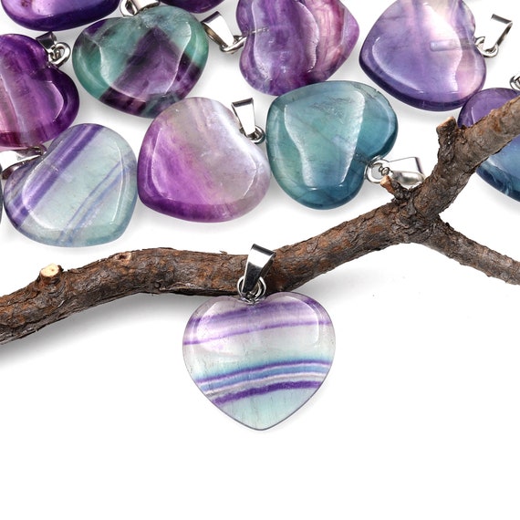 Fluorite, ciondolo in pietra preziosa di fluorite arcobaleno di alta qualità come collana - Italia Fluorite, ciondolo in pietra preziosa di fluorite arcobaleno di alta qualità come collana - Italia