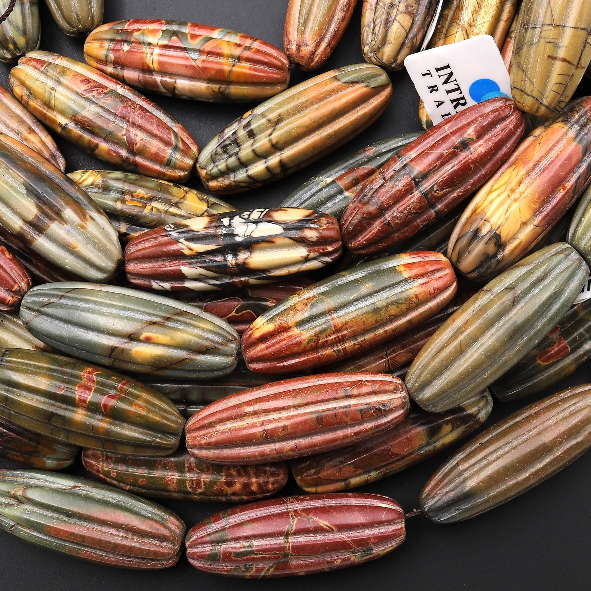 Beadwork Finding - Organic Oval, 13x35mm per pair Beadwork Finding - Organic Oval, 13x35mm per pair
