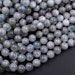 Rare! Natural Siberian Moonstone 6mm 8mm 10mm 12mm Round Beads Blue Flashes Exclusively From Us 15.5' Strand 