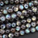 Natural Labradorite 4mm 5mm 6mm 7mm 8mm 9mm 10mm Round Beads Golden Green Flashes 15.5' Strand 