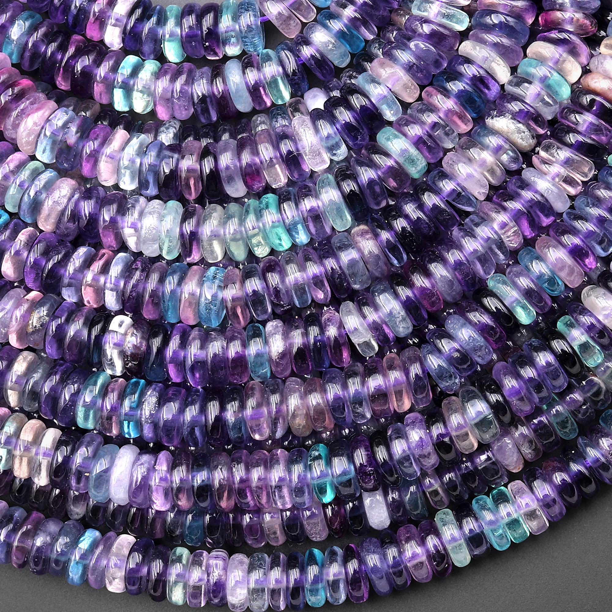 Turquoise Matt Glass Wampum Bead Tubes – 8x3mm – 40 Grams – Czech Glass