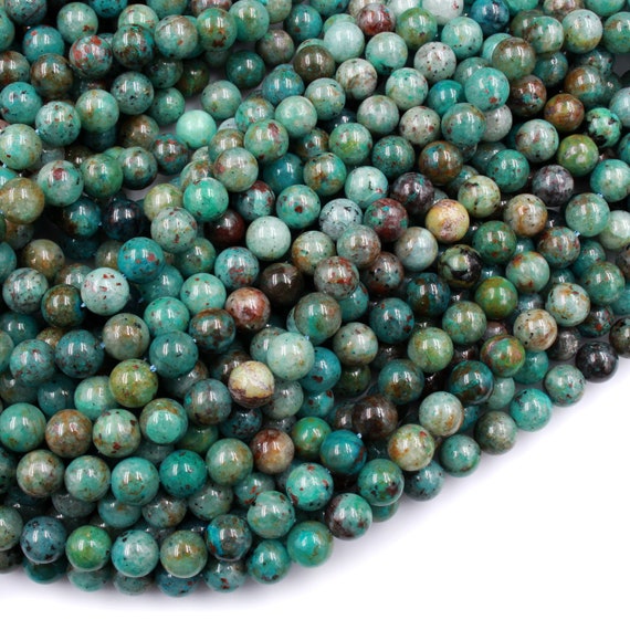 Natural chrysocolla best sale beads