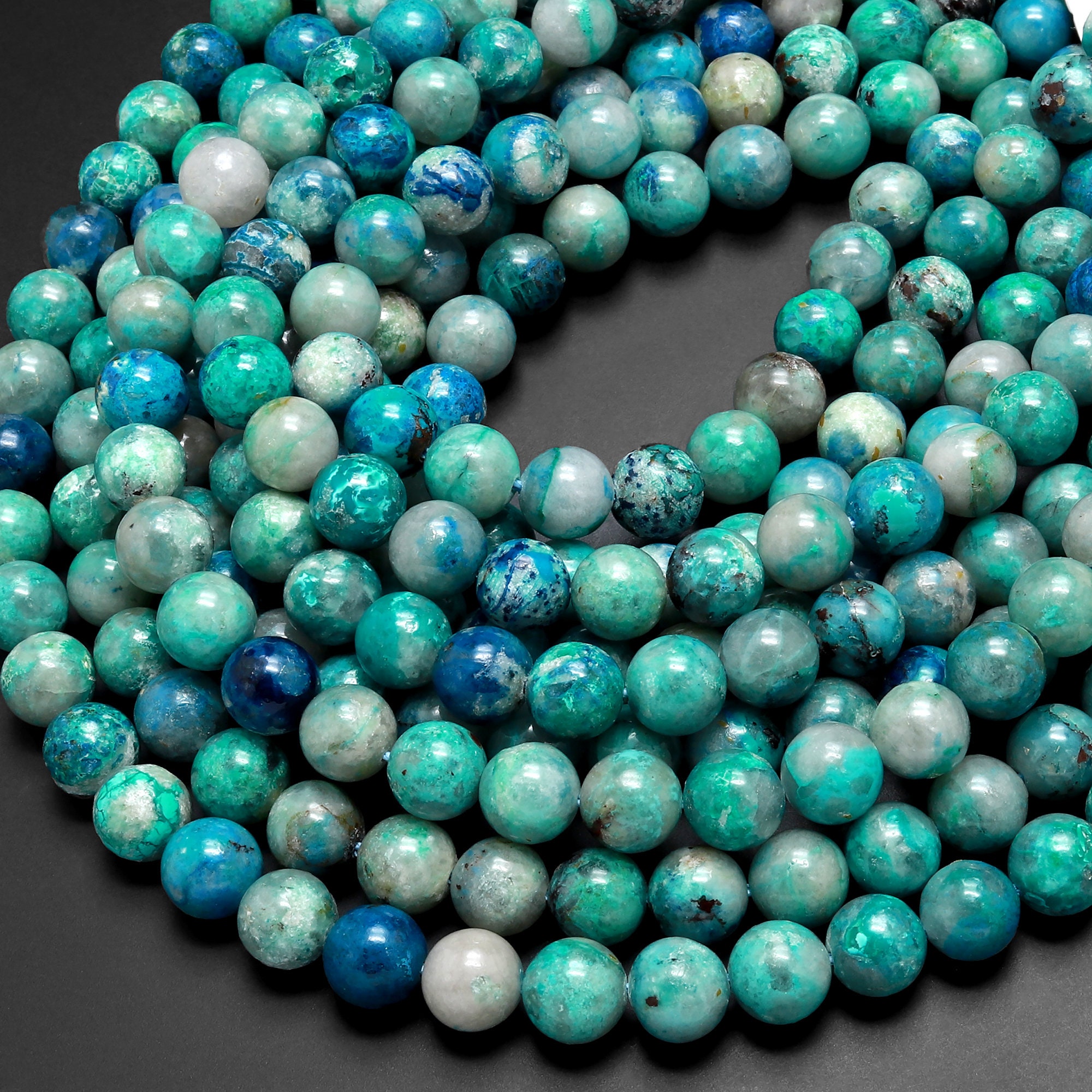 Chrysocolla beads discount