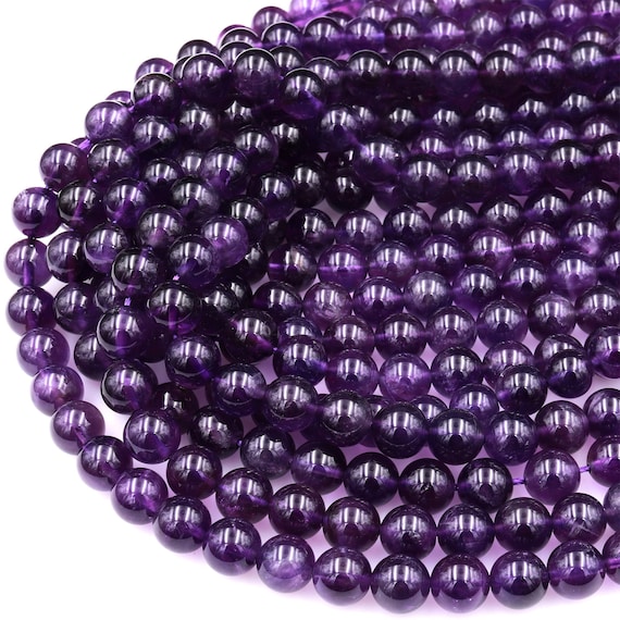 Amethyst cheap round beads