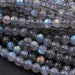 AAA Natural Blue Labradorite 2mm 3mm 4mm 6mm 8mm 10mm 12mm Round Beads Nothing But Fire Best Quality 15.5' Strand 
