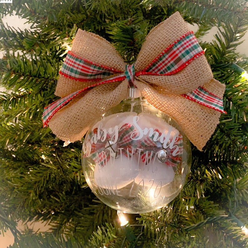 pregnancy announcement ornament