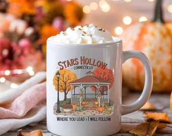Stars Hollow Mug, Gilmore Girls Inspired Coffee Mug, Cozy TV Show Mug, Stars Hollow Connecticut Mug, Book Lover Gift, Coffee Lover Gift