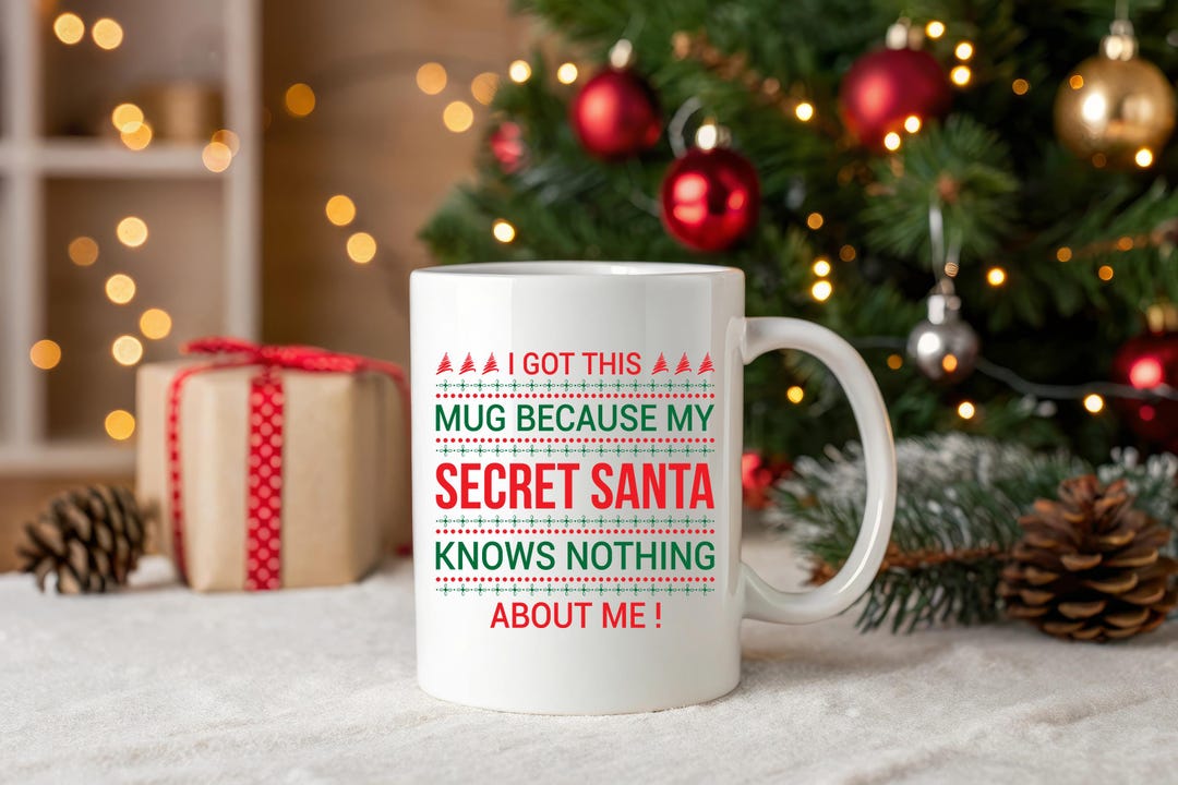 Funny Christmas Coffee Mug: Secret Santa Gag Gift - Etsy