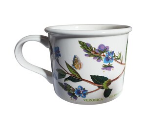 Vintage Portmeirion Botanic Garden Mug: Speedwell Flowers & Butterflies