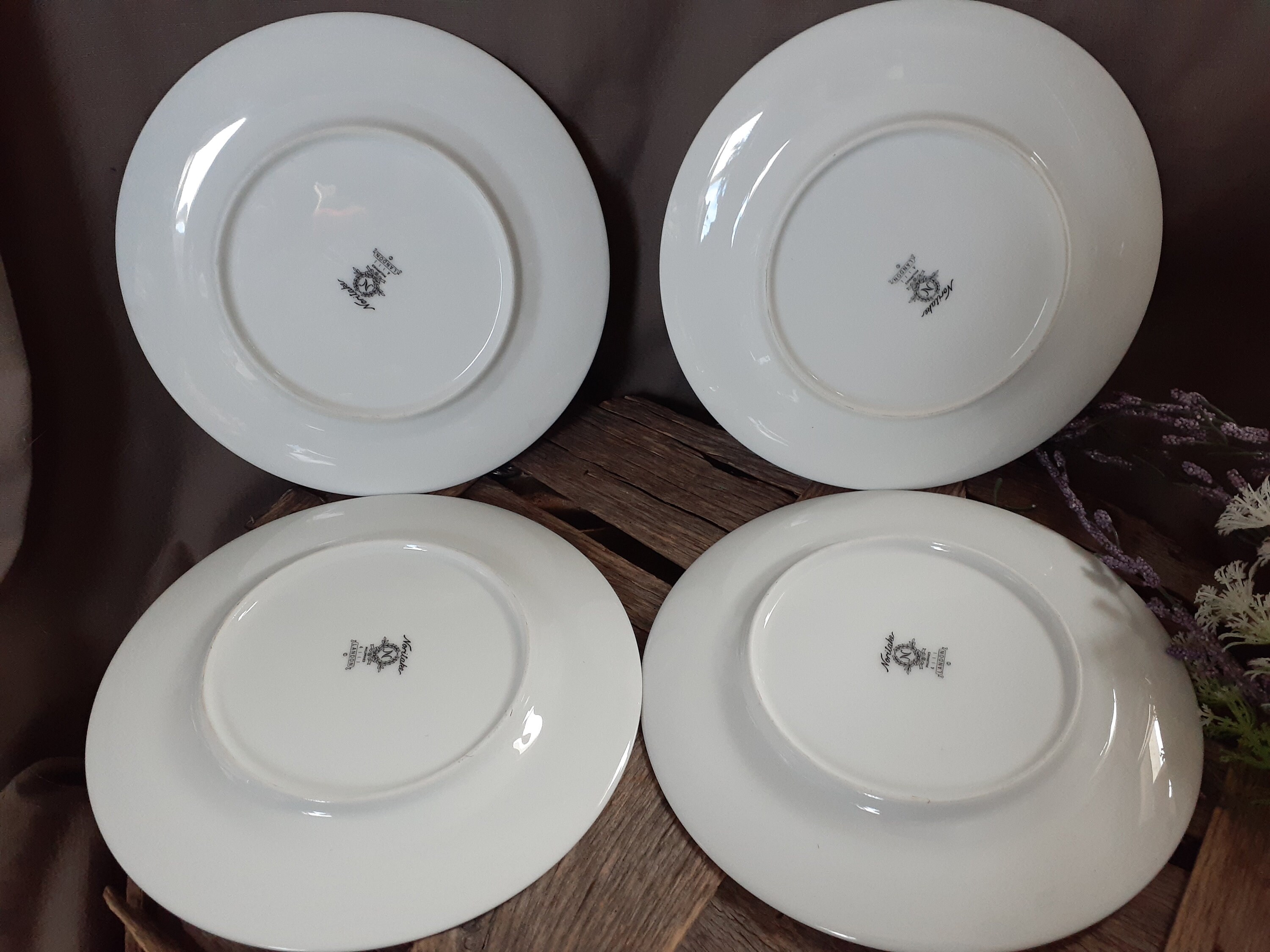 Noritake Landon #4111 Salad Plates - Set of 4 - Vintage China 