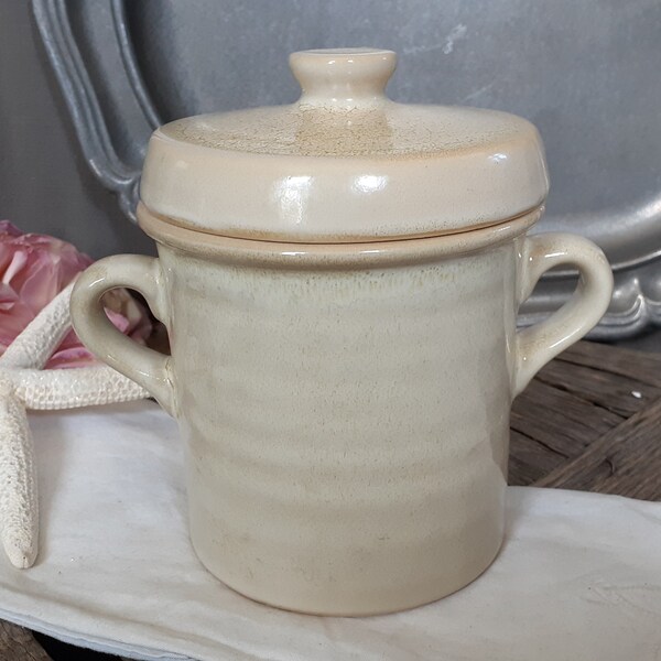 Over and Back Yellow Ware Canisters Etsy