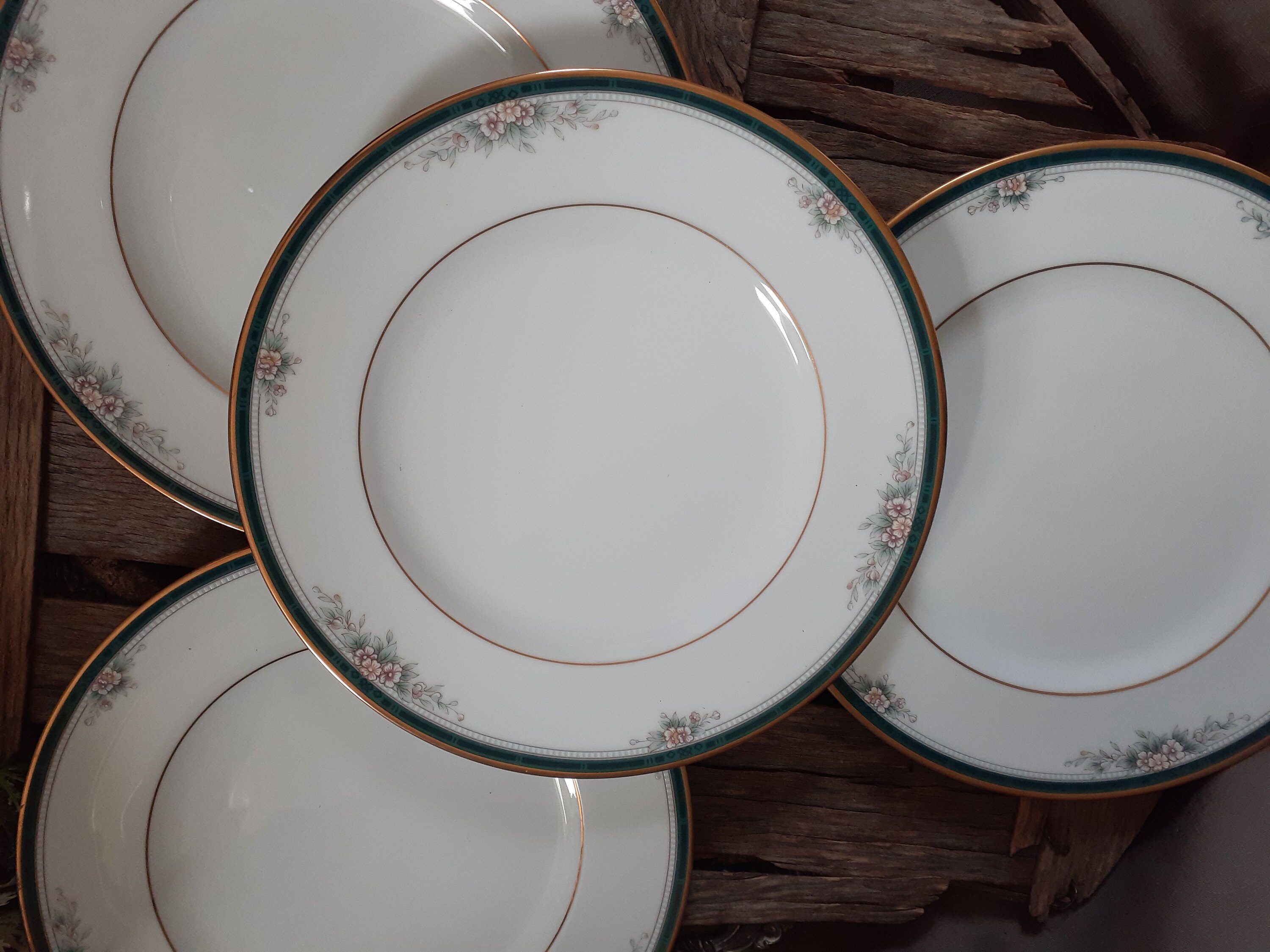 Noritake Landon #4111 Salad Plates - Set of 4 - Vintage China 