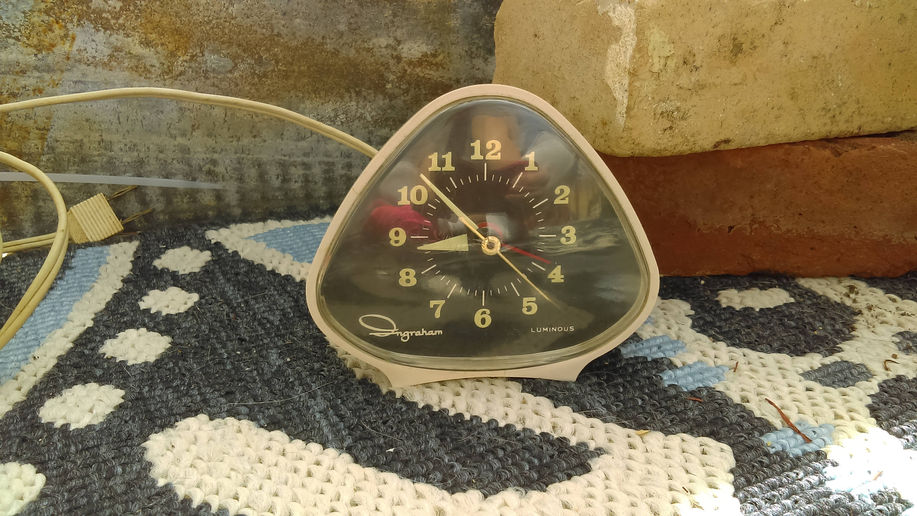 MidCentury Modern Ingraham Luminous Electric Alarm Clock Etsy