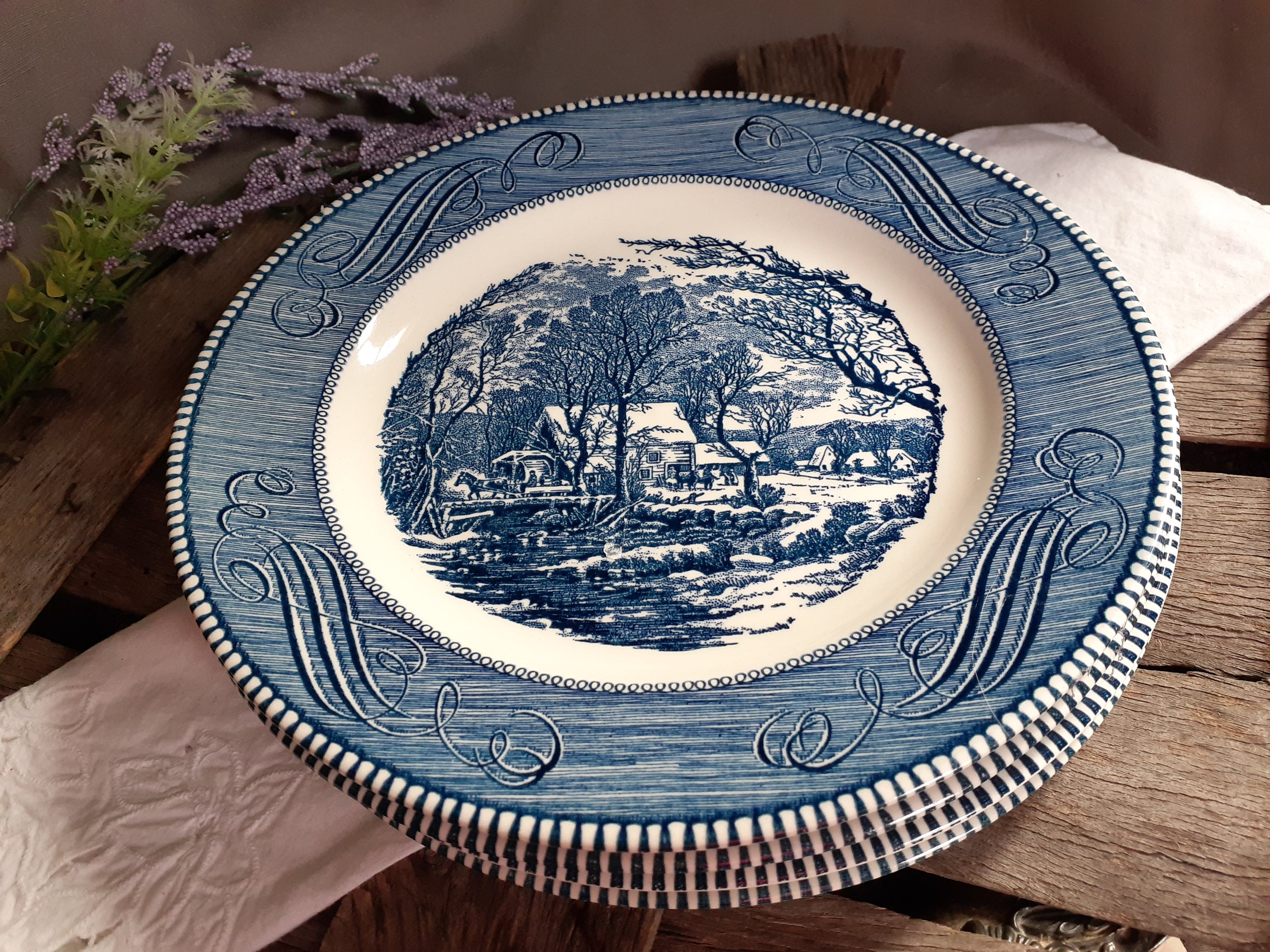 1927年 英国ヴィンテージ カットグラス ディッシュペア 純銀フォークセット CW Fletcher & Sons 箱入り 1927年 英国ヴィンテージ カットグラス ディッシュペア 純銀