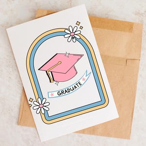 Carte de remise des diplômes, Diplômé de félicitations, Diplôme de 2025, Diplômé de l'université, Diplômé du secondaire
