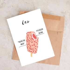 Lustige Geburtstagskarte, Leo Geburtstagskarte, Geburtstagskarte, Leo, Astrologie Karte, Leo Geschenk