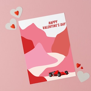 Racing Valentinstag Karte, Karte Valentinstag Karte, Valentinstag für Ihn, Karte für Freund, Karte für Mann