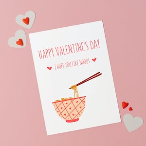 Funny Valentine&#39;s Day Card: Send Noods Anniversary Card
