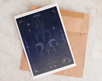 Unique Birthday Card, Gemini Tarot Card, Tarot Birthday Card, Astrology Card, Card For Gemini, Gemini, Astrology