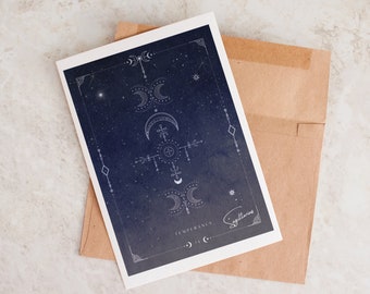 Carta de cumpleaños de Sagitario: Arte astrológico