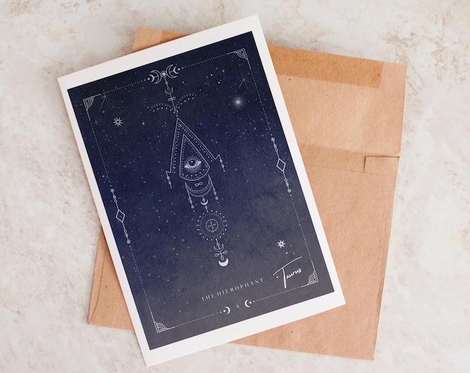 Taurus Birthday Card: Astrology Tarot Card
