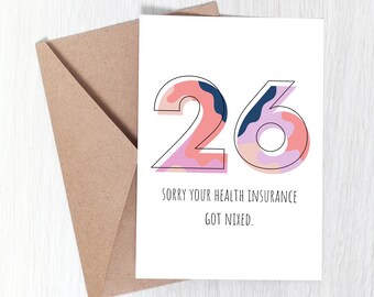Funny 26th Birthday Card Card for 26th Birthday Funny - Etsy Funny 26th Birthday Card Card for 26th Birthday Funny - Etsy