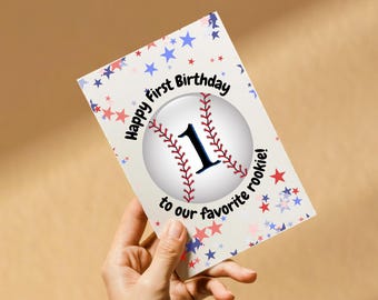 Neuling des Jahres | Baseball Geburtstagskarte | Anfänger Baseball Geburtstag