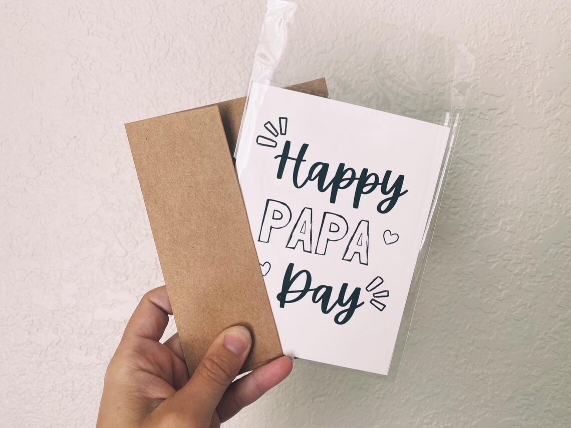 Happy Papa Day Card for Papa on Father's Day Unique Etsy