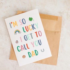 Ich bin so glücklich, Papa, Papa Karte, Vatertag, Papa Geburtstagskarte, Geschenk für den besten Papa