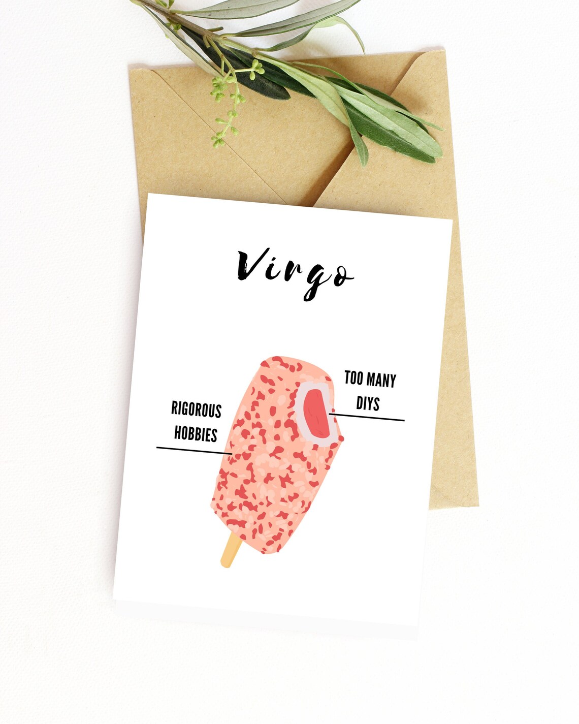 Virgo Birthday Card Virgo Gift Virgo Print Horoscope Gift Etsy