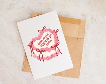 Funny 40th Birthday Card: Turning 20 Twice