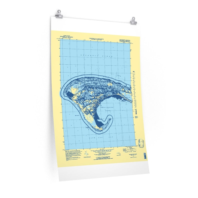 Ptown Map Cape Cod Map Print Various Sizes Available Provincetown Map