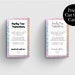 Printable Resin Key Chain Care Instruction Cards, Key Chain Care ...