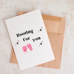 Wroeten voor jou, aanmoedigingskaart, nieuwe baan, operatiekaart, helemaal klaar