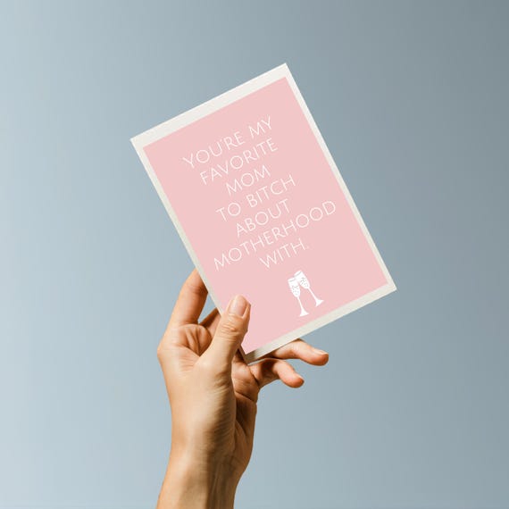 Funny Mom Friend Card | Motherhood Humor Card | Card for Mom Friend