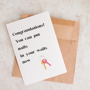 Nieuwe huiseigenaarkaart, gefeliciteerd, eerste huiseigenaar, housewarmingkaart