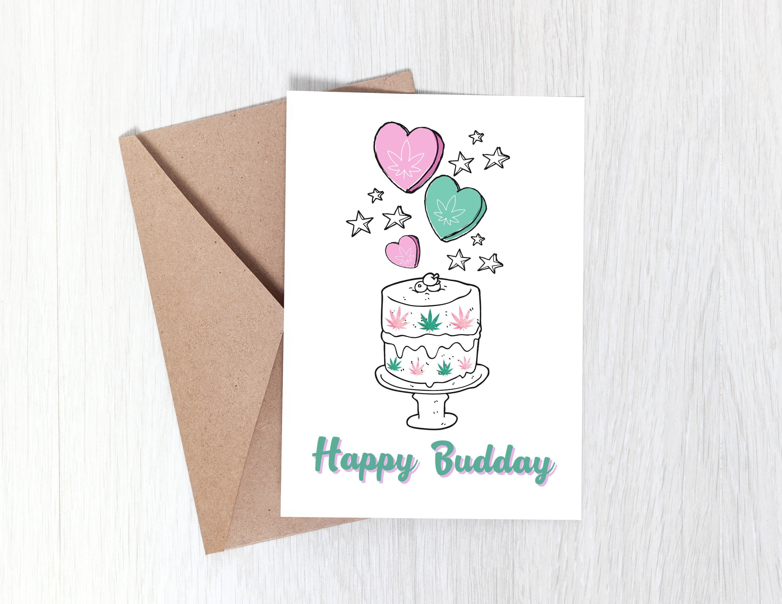 funny stoner birthday card happy birthday card funny card etsy