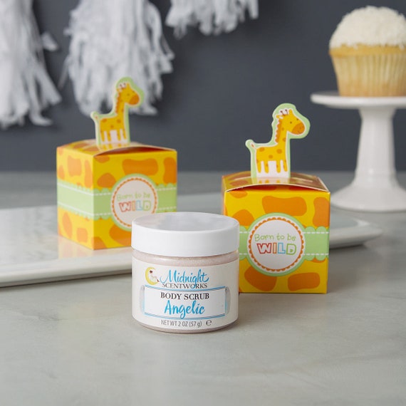 Giraffe Baby Shower Favors For Boy Or Girl Sugar Scrub Etsy