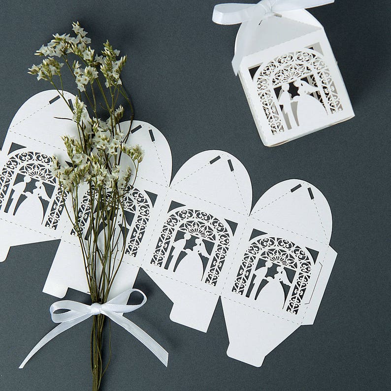 Bridal Shower Favor Boxes Wedding Favor Boxes 10pack Etsy