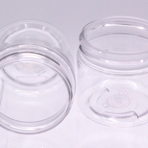 Slime Containers with Water-tight Lids (6 oz, 12 Pack) - Clear