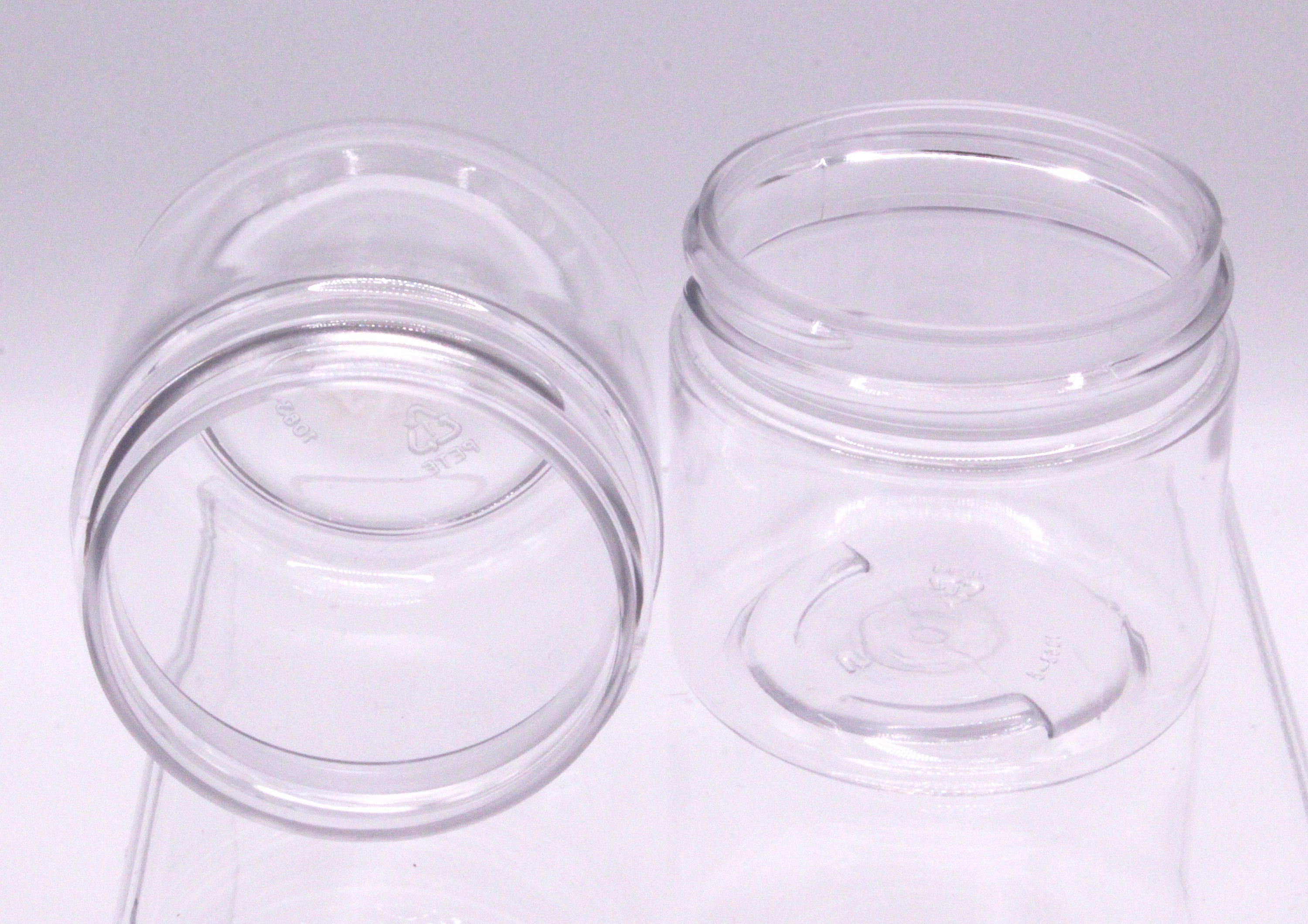 slime storage jars 6 oz (in 6, 18, and 30 packs) - clear all purpose  containers - for all glue putty making - art, craft and hobby storage  containers