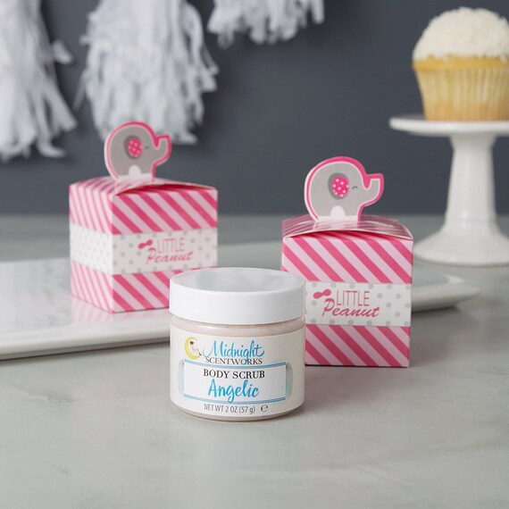 pink sugar scrub for baby shower