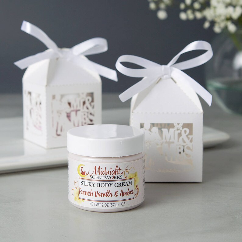 Bridal Shower Favors Body Cream Lotion Mr & Mrs Wedding Etsy