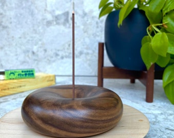 Walnut Maple Incense Holder Set