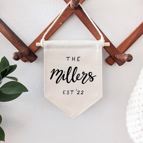 Custom Family Name Banner | Entryway Décor