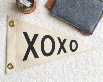 Xoxo Pennant Flag / Wall Flag